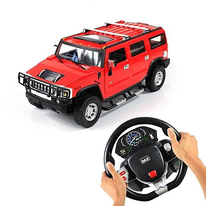 Streeming Hummer Car Remote Control Steering Hummer Car - Red - Image 1