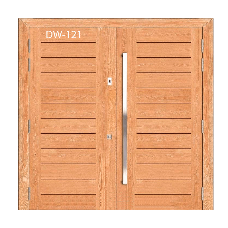 DW 121 800pix CTG Teak Exclusive Double Door (DW-121) Size -81" x 82" - Image 1