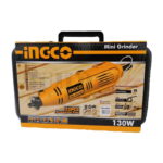 INGCO Mini Drill Rotary Die Grinder 130 watt with 52 Pcs Accessories - Image 2