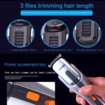 Kemei KM 680A 8 in1 Rechargeable Grooming Kit Shaver/Trimmer - Image 3