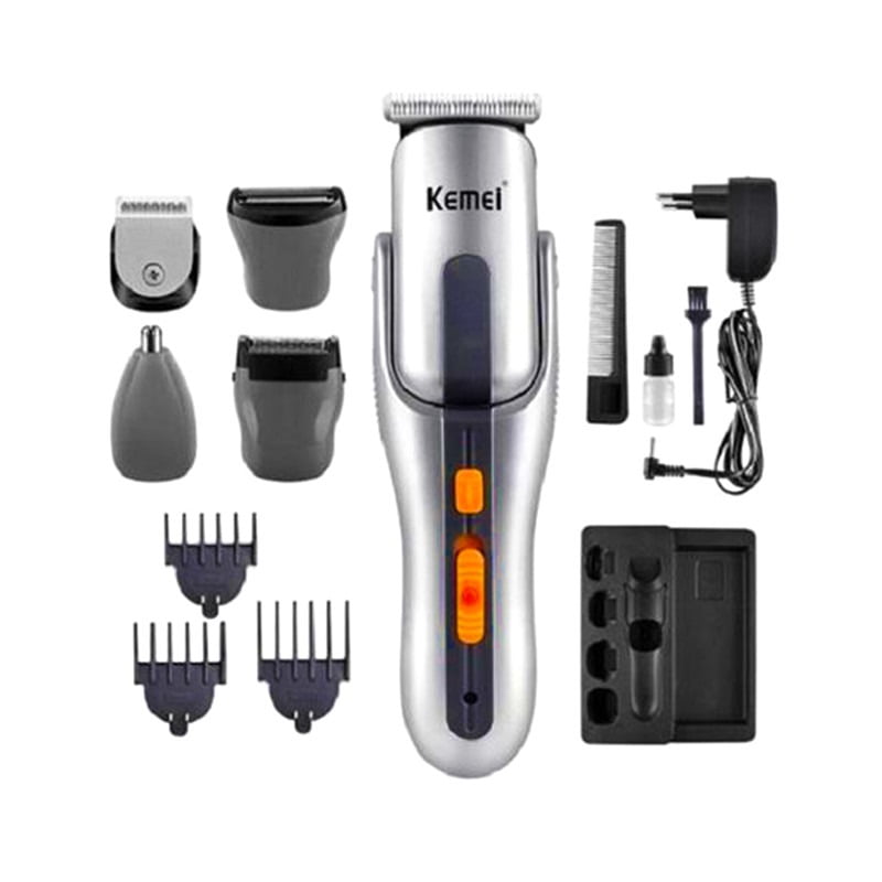 KM 680A 800JPG 7 Kemei KM 680A 8 in1 Rechargeable Grooming Kit Shaver/Trimmer - Image 1