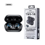 REMAX TWS-16 3D Stereo Earbuds Wireless Bluetooth 5.0 Headset Mini In Ear Sports Earphones with Charging Box for Android / IOS device