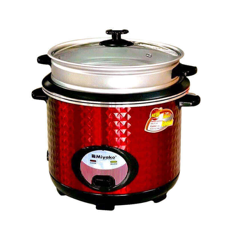 Rice Cooker JPG 800pix Miyako ASL-28-HC-DMD-RED Rice Cooker 2.8 Liter - Image 1