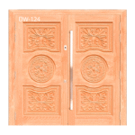 CTG Teak Exclusive Double Door (DW-124) Size -81" x 82"
