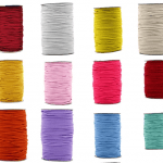 2mm 76 Yards Fabric Elastic Cord, Round Rubber Stretch String for Journals, Beading, Jewelry Making, Masks, DIY Crafting