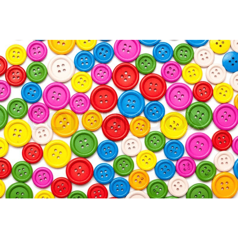 Color Button 800 Plastic Buttons - Image 1