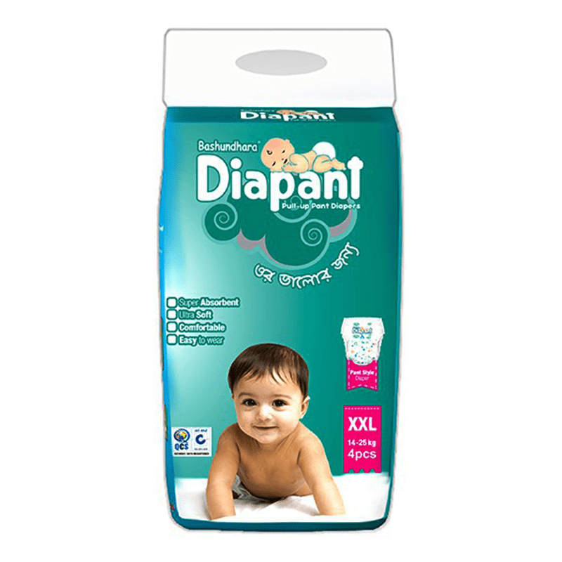 Bashundhara Diapant Mini Series XXL Bashundhara Diapant - XXL (14-25 kg) 04 pcs - Image 1