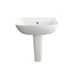 NEO Wash Basin 45cm with Pedestal -ROSA - Image 3