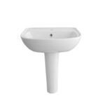 FIONA 55cm wash basin with full pedestal (ROSA) - Image 4
