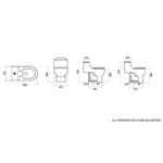 ROMA Stella Single piece water closet - Image 5