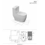 VOLGA Single Piece Commode (ROSA) - Image 2