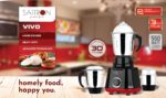 Saffron Vivo Mixer Grinder/ Blender (3 Jars, Steel) - Image 3